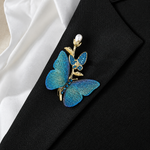 Broche papillon céleste - Vignette | Brochiva