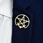 Broche pentacle chauve-souris - Vignette | Brochiva