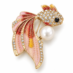 Broche poisson perlé - Vignette | Brochiva