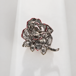 Broche rose cristalline - Vignette | Brochiva