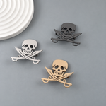 Broche tête de mort pirate - Vignette | Brochiva