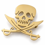 Broche tête de mort pirate - Vignette | Brochiva