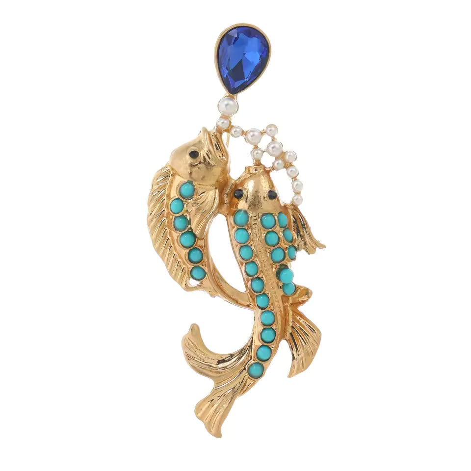 Collection broches animaux marins