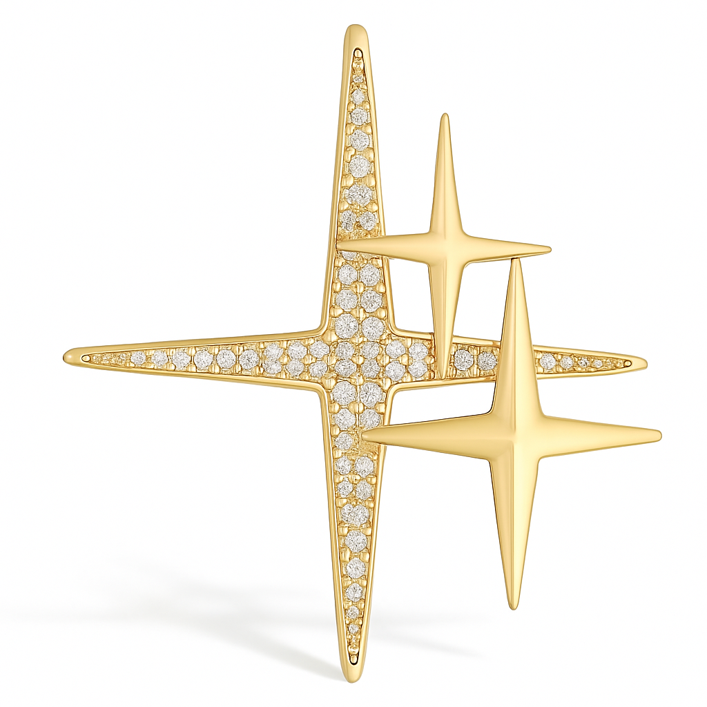 Collection broches astres