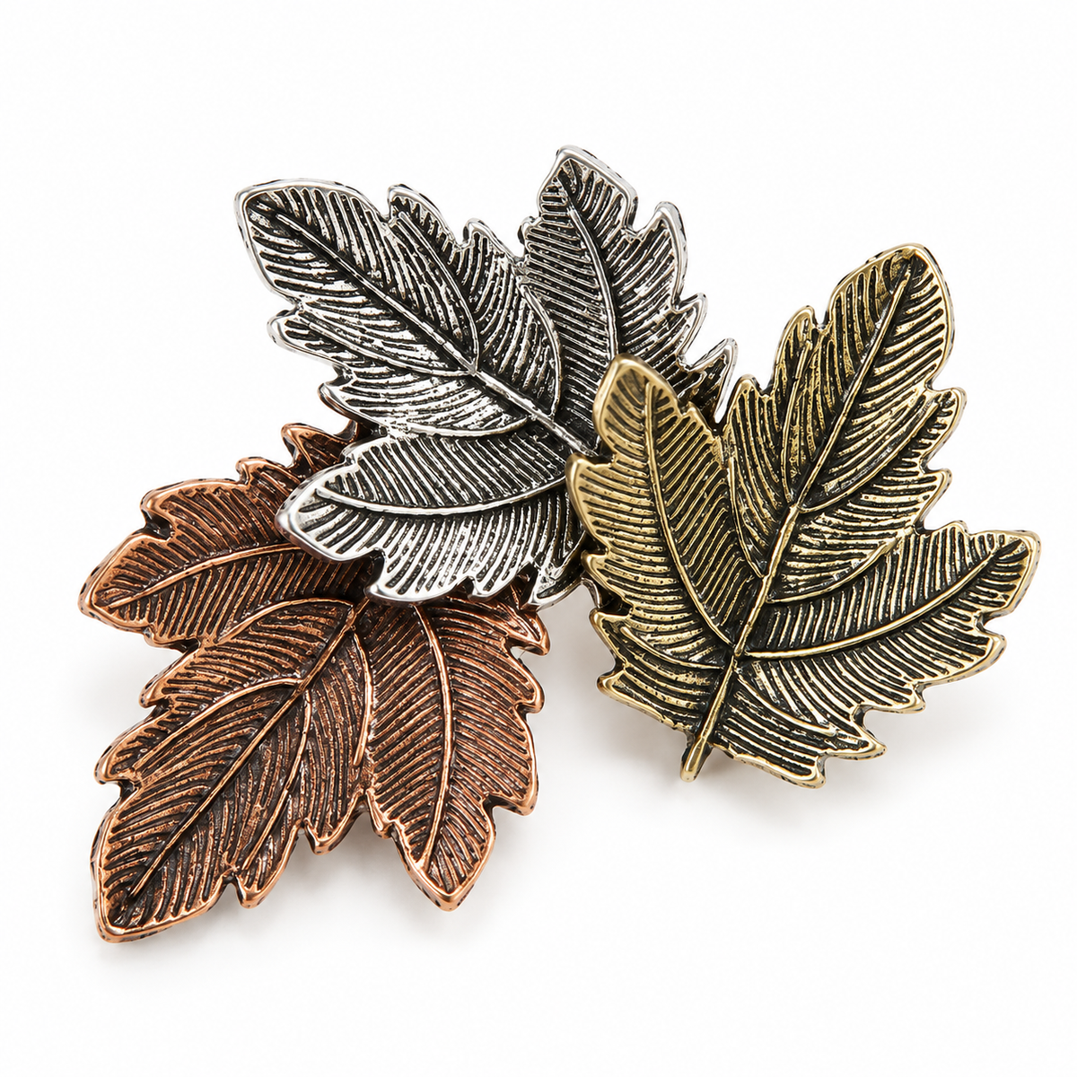 Collection broches feuilles et épis