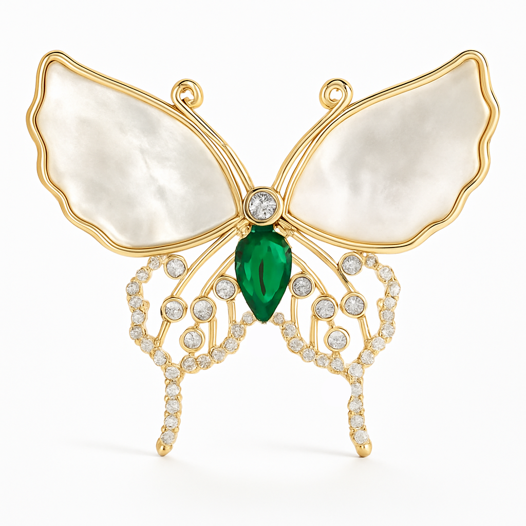 Broche papillon honneur