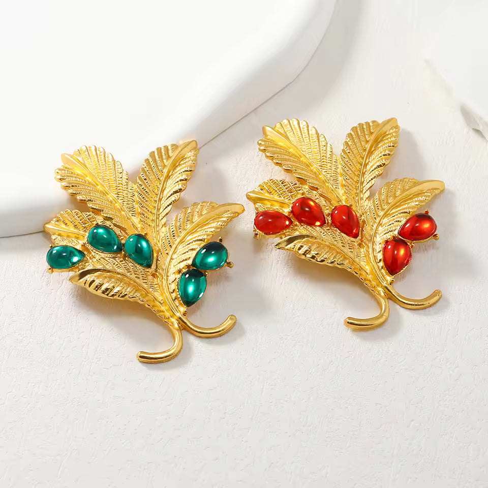 Broche baies écarlate photo
