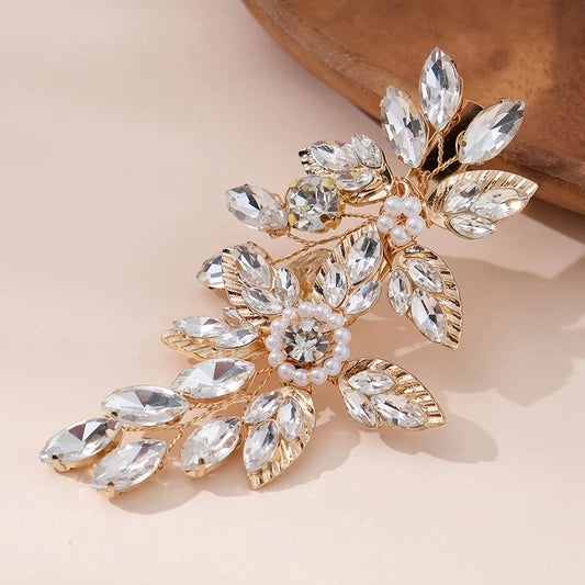 Broche cheveux Branche de Lumière doré