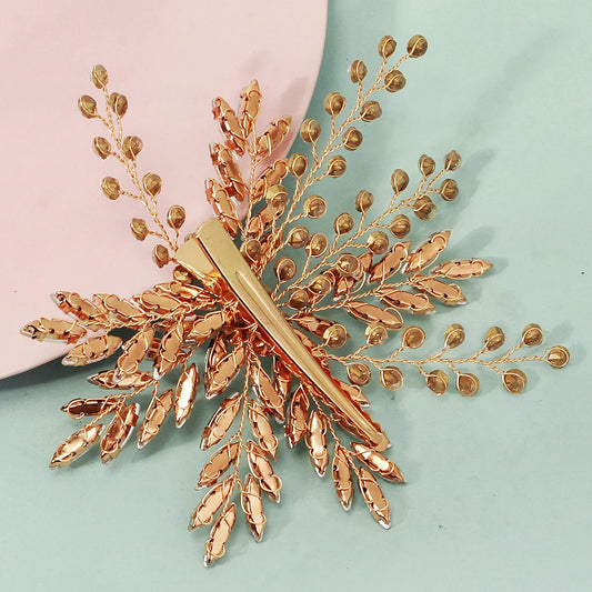 Broche cheveux Éclat d’Aurore de dos