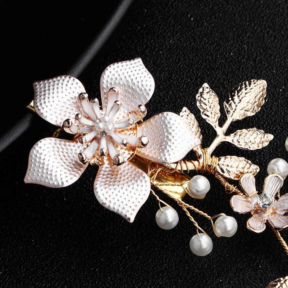 Broche cheveux Fleur de Perle photo