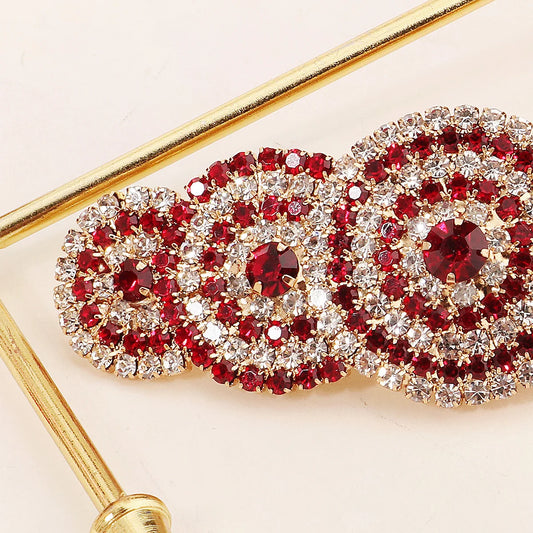 Broche cheveux Rouge Éclat zoom