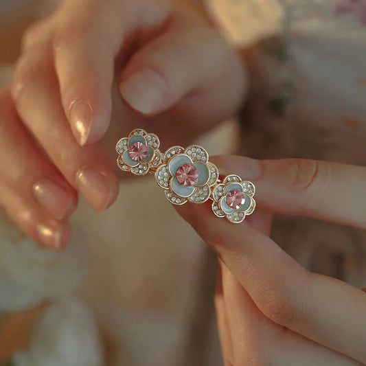 Broche cheveux Trio de Pétales photo