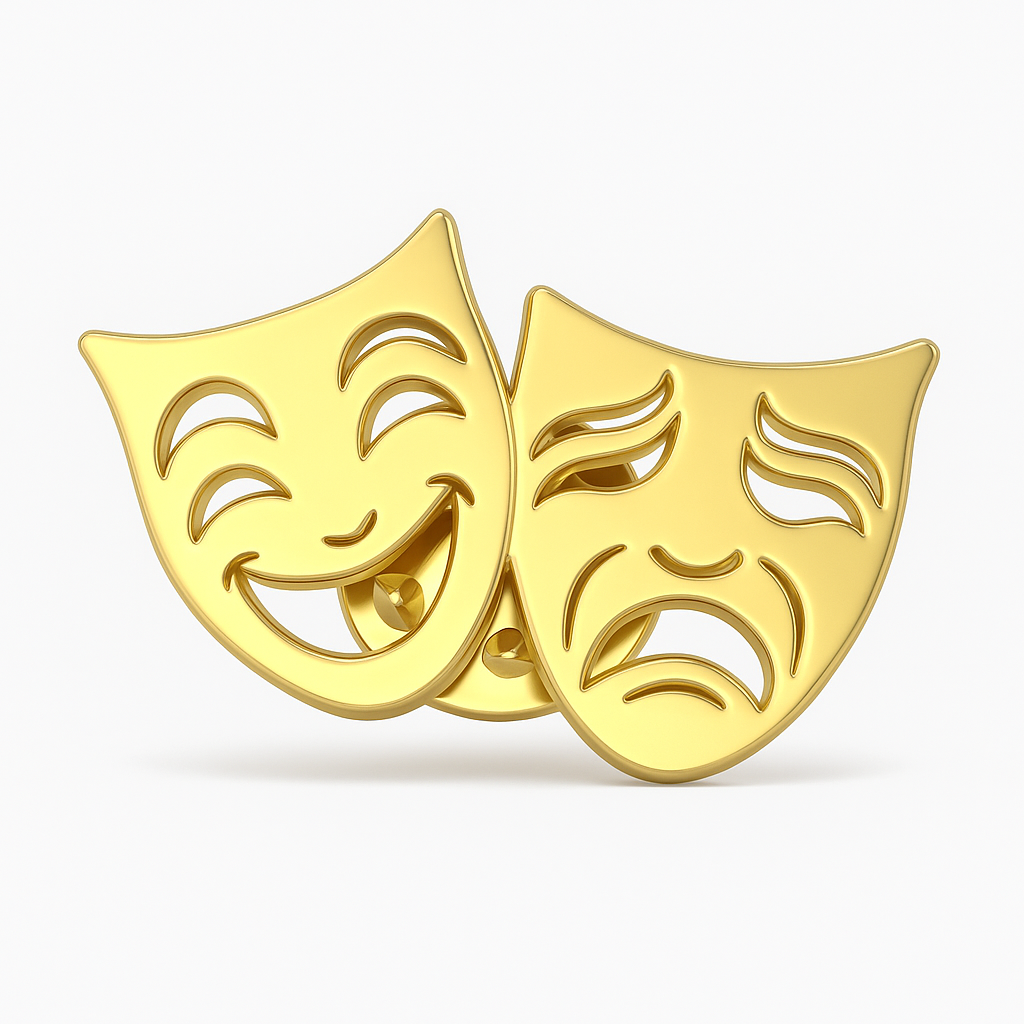 Broche double face