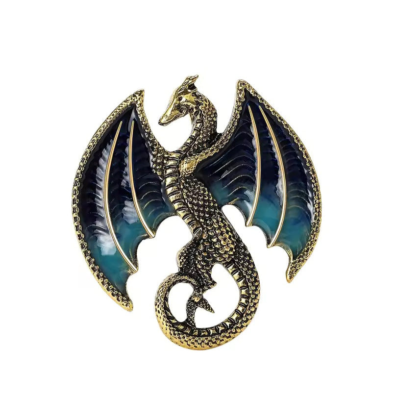 Broche dragons jumeaux
