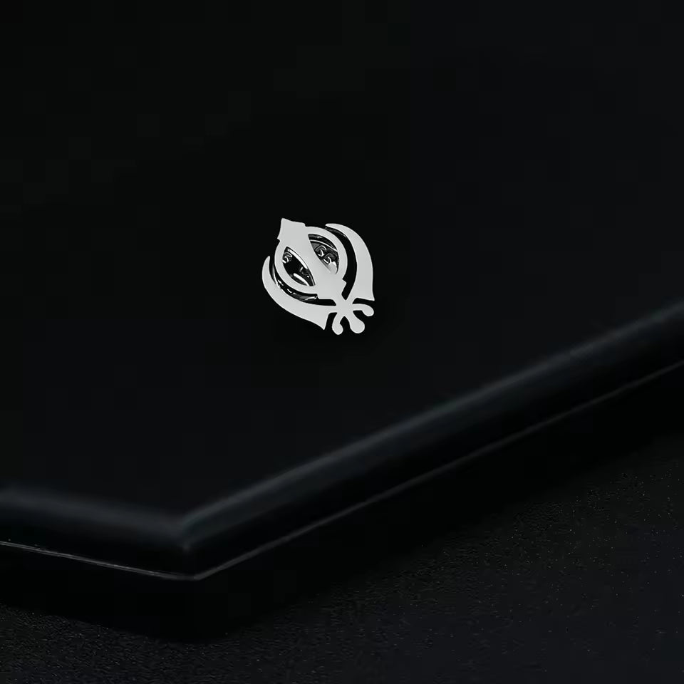 Broche khanda argenté