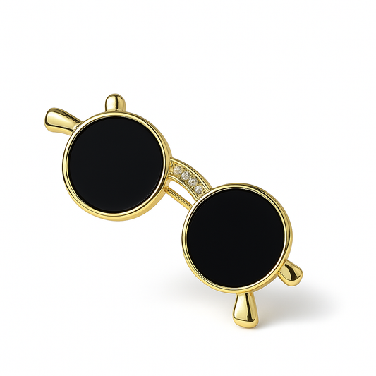 Broche lunette