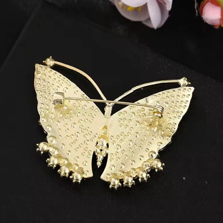 Broche papillon impérial de dos