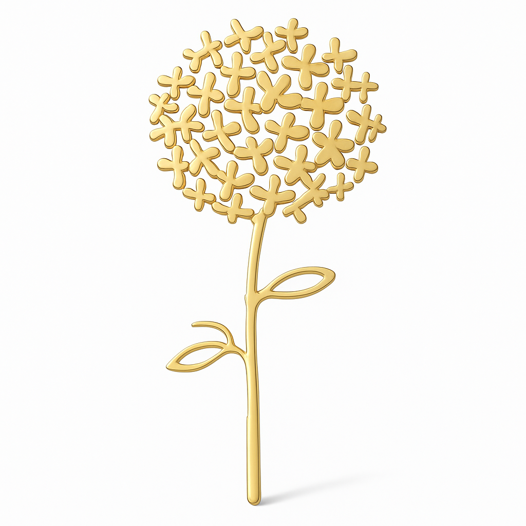 Broche pissenlit stellaire