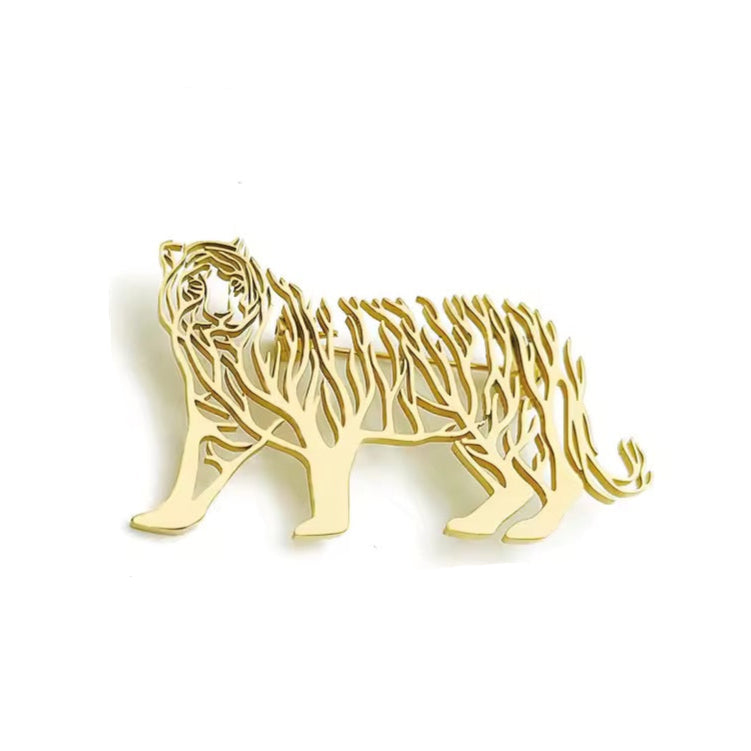 Broche tigre arbre de vie