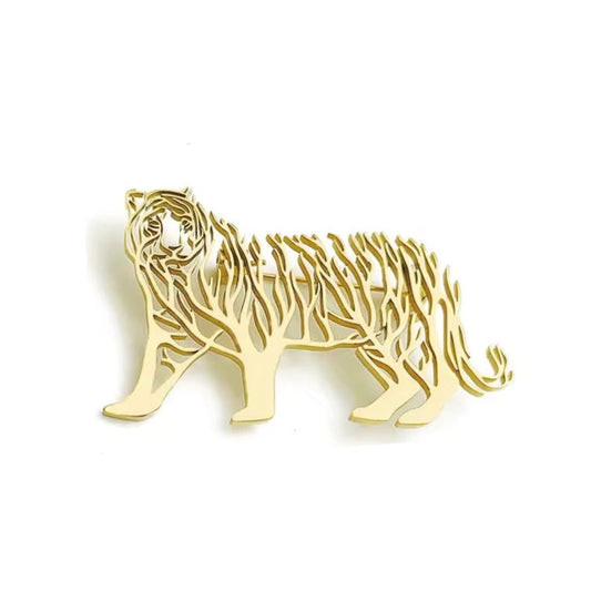 Broche tigre arbre de vie