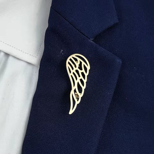 Broche aile d'ange porté