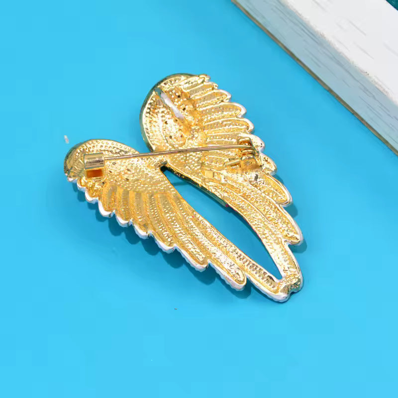 Broche ailes d’ange célestes de dos