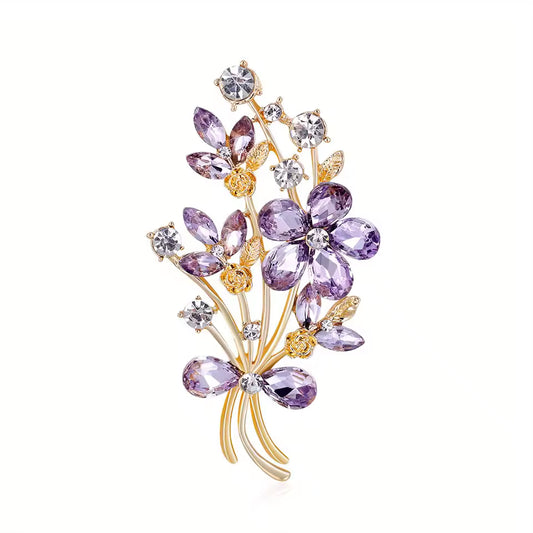 Broche bouquet floral
