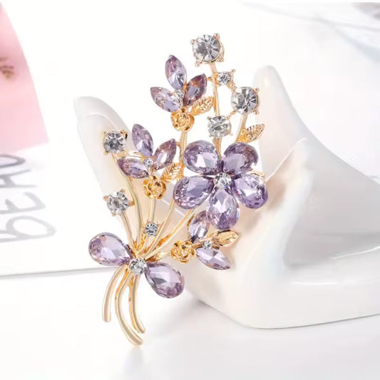 Broche bouquet floral photo