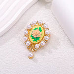 Broche camée florale - Vignette | Brochiva