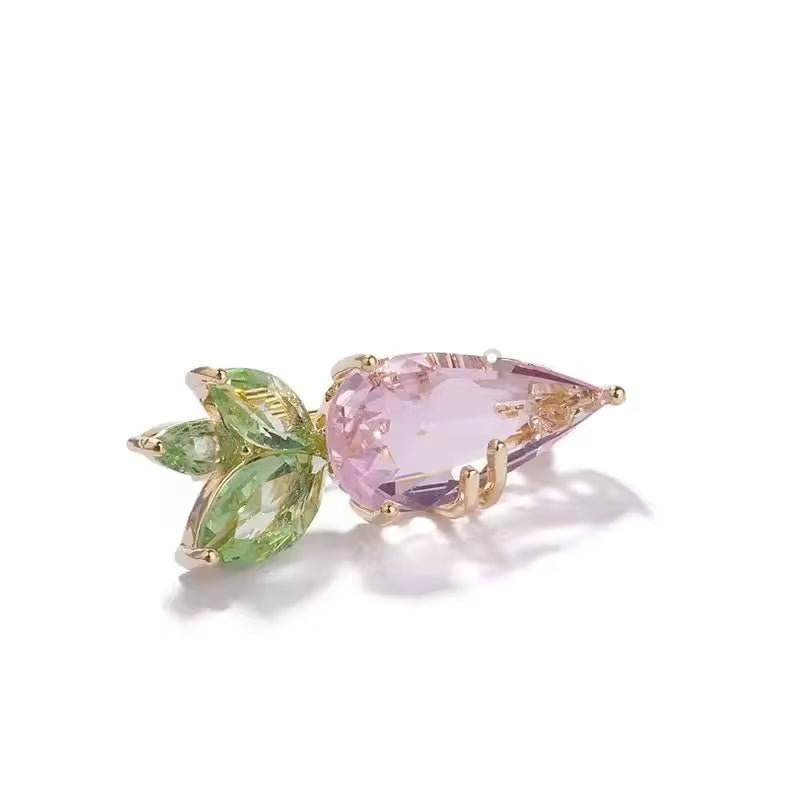 Broche carotte cristal photo