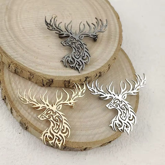 Broche cerf tribal photo