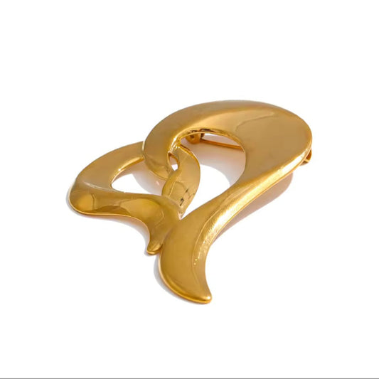 Broche cœur arabesque