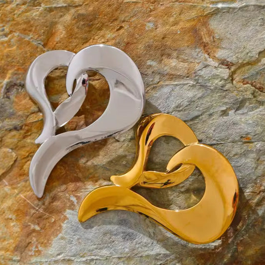 Broche cœur arabesque photo