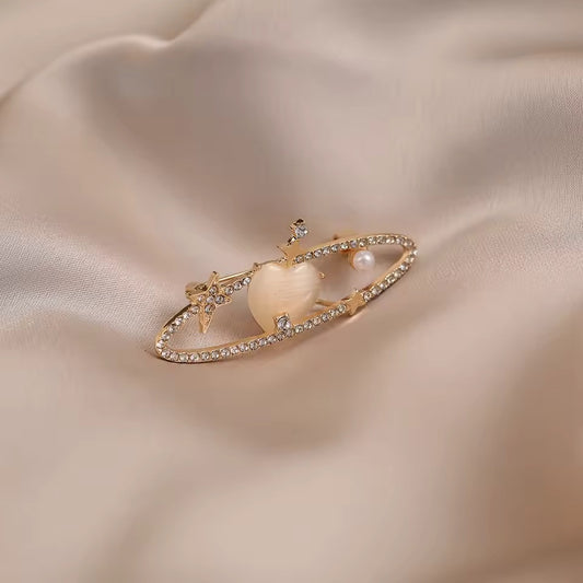 Broche cœur cosmique photo