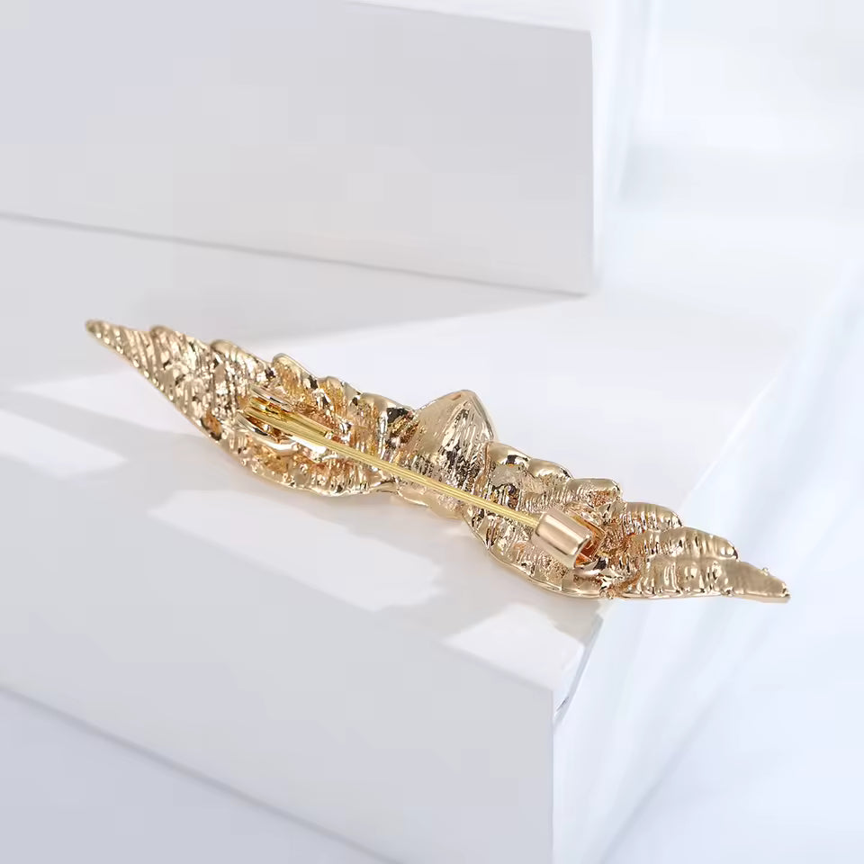 Broche cœur d'ange de dos