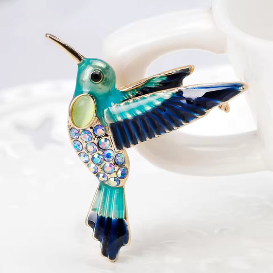 Broche colibri volant photo