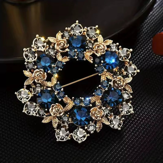 Broche couronne florale photo