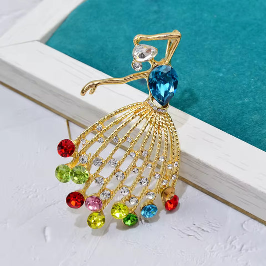 Broche danseuse arc-en-ciel photo