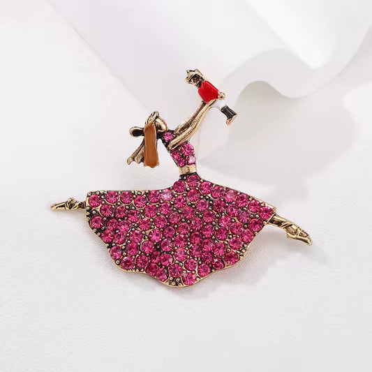 Broche danseuse éclat photo