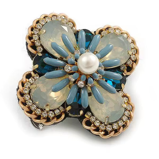 Broche éclat méditerranéen
