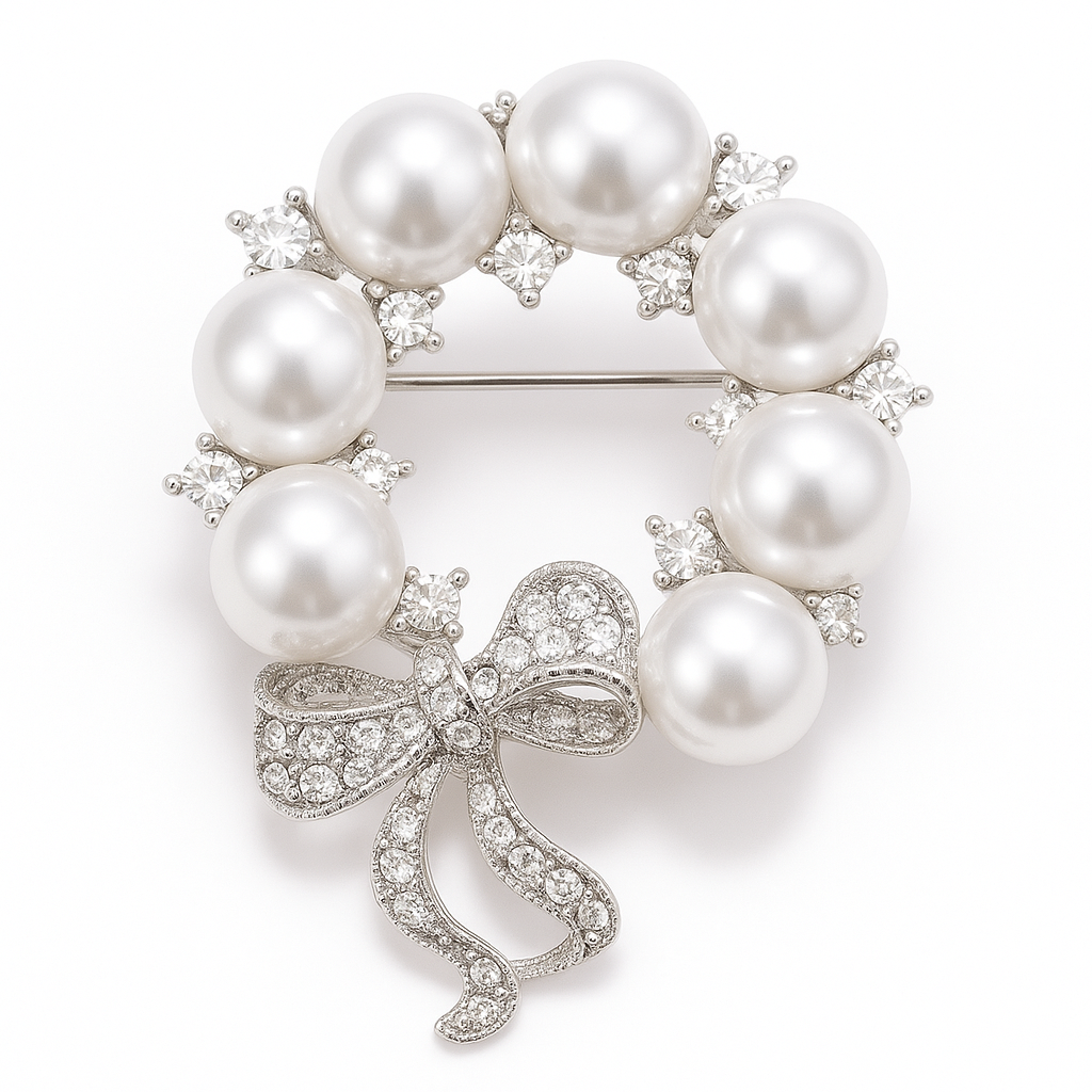 Broche couronne circulaire