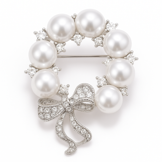 Broche couronne circulaire