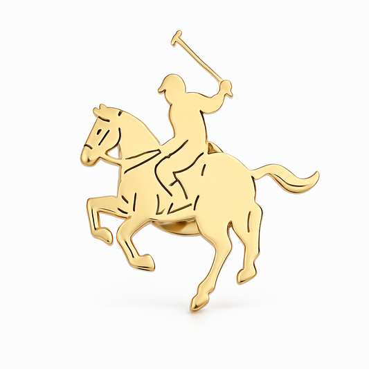 Broche golfe a cheval