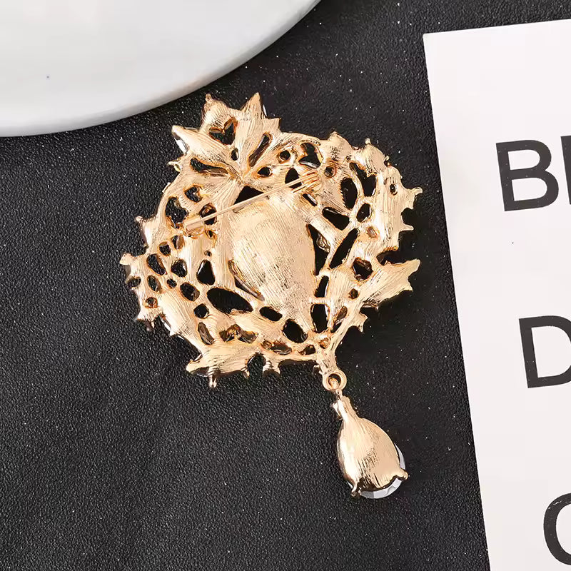 Broche jardin de glace de dos