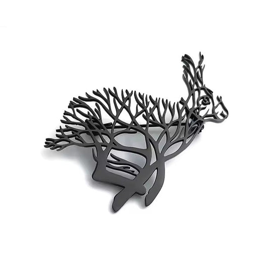 Broche lapin arbre de vie