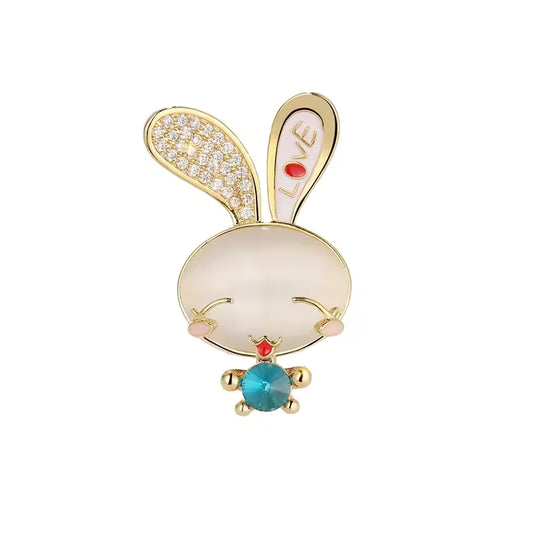 Broche Epingle LOL Bijoux LOLILOTA Fleurs Arbre Lapin blanc Broche Epingle LOL Bijoux LOLILOTA Fleurs Arbre Lapin blanc