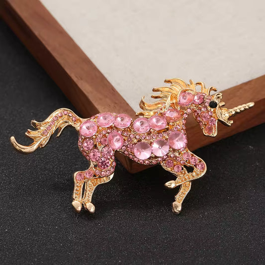 Broche licorne scintillante photo