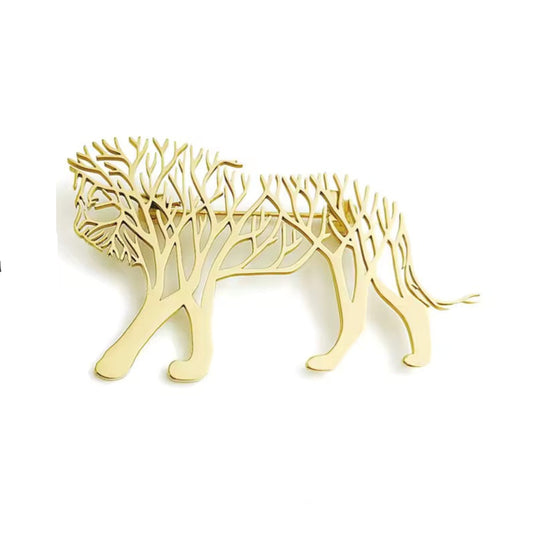 Broche lion arbre de vie