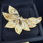Broche lotus perlé - Vignette | Brochiva