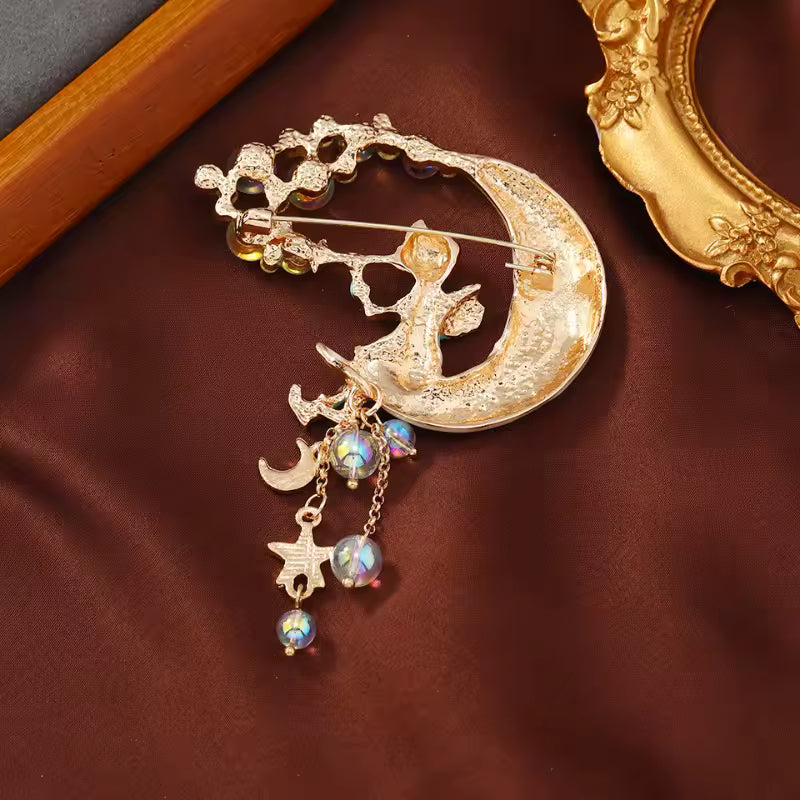 Broche mélodie céleste de dos